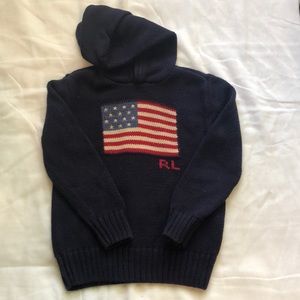 Ralph Lauren Hooded Flag Sweater